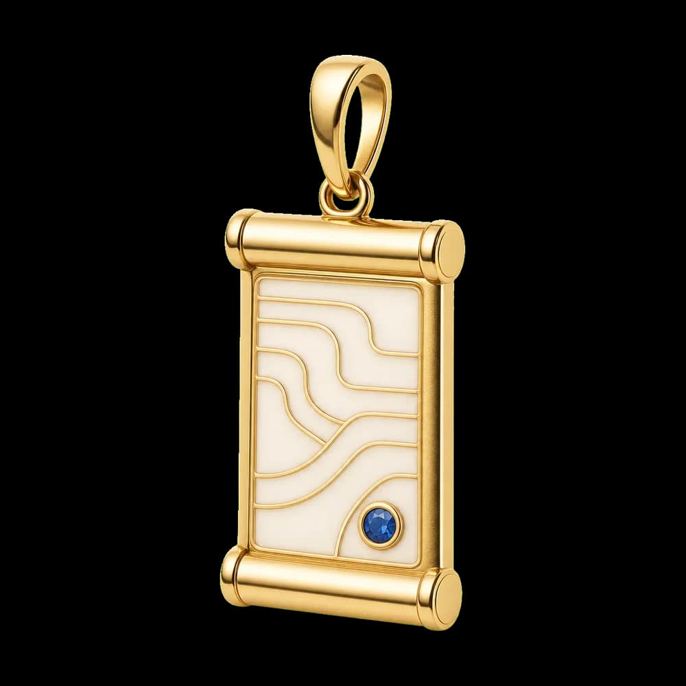 Book Scroll Graduation Pendant transparent design preview image