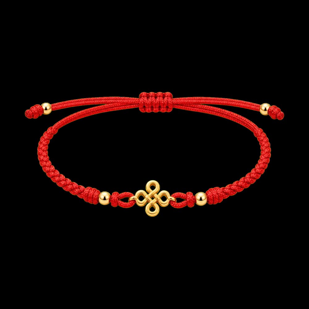 Chinese Knot Red Cord Bracelet transparent design preview image