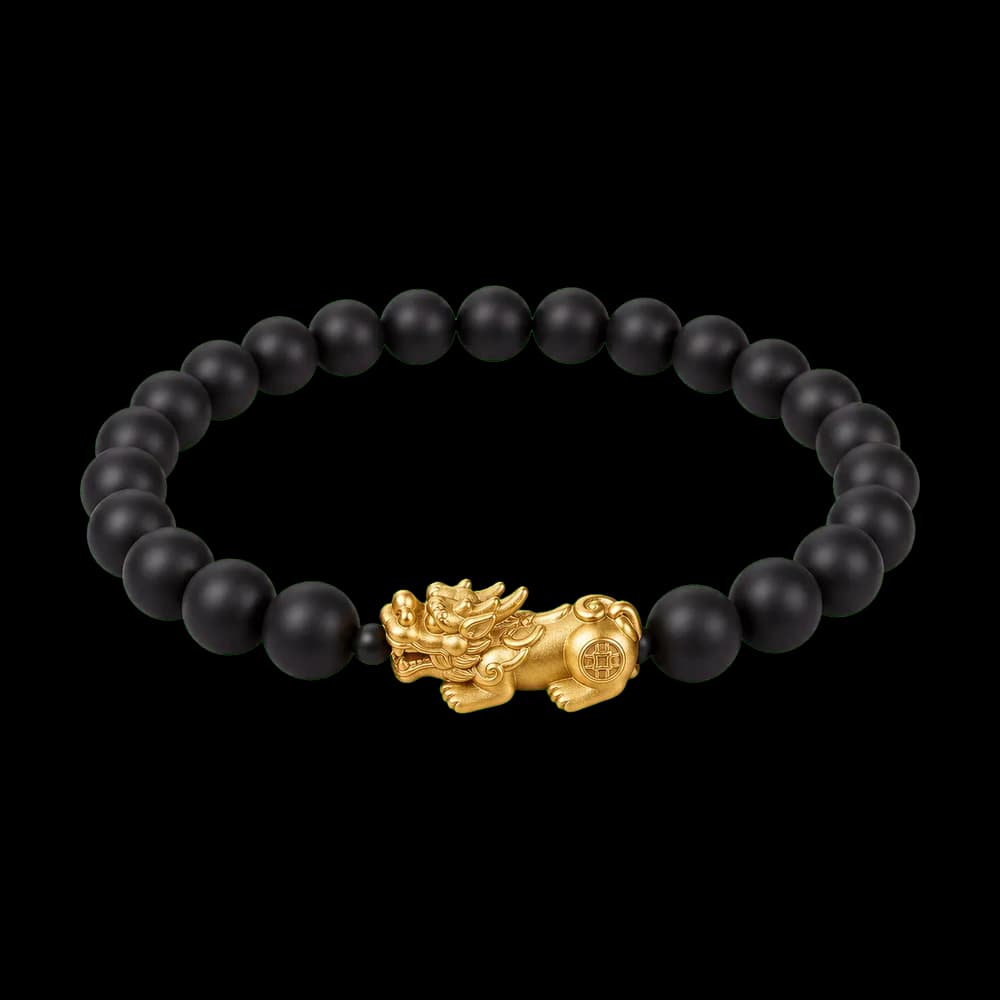 Pixiu Guardian Bead Bracelet transparent design preview image