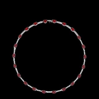S925 Sterling Silver High-Carbon Diamond Necklace