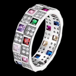 S925 Sterling Silver Zircon Ring