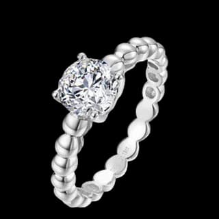 S925 Sterling Silver Lab-Grown Diamond Ring