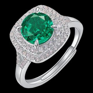 S925 Sterling Silver High-Carbon Diamond Ring