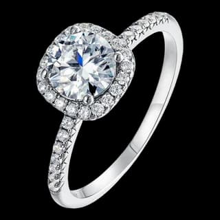S925 Sterling Silver Moissanite Ring