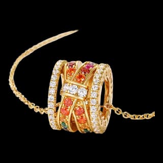 S925 Sterling Silver Multicolor Zircon Necklace Collection