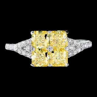 S925 Sterling Silver High-Carbon Diamond Ring
