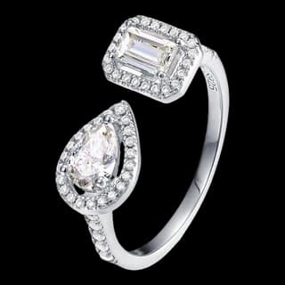 S925 Sterling Silver Moissanite Ring