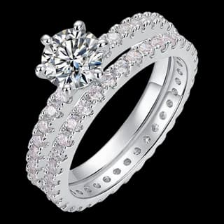 S925 Sterling Silver Moissanite Ring