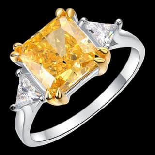 S925 Sterling Silver High-Carbon Diamond Ring
