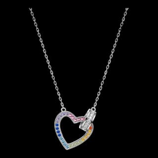 S925 Sterling Silver Multicolor Zircon Necklace
