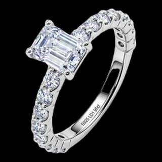 S925 Sterling Silver Lab-Grown Diamond Ring