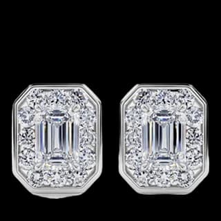 S925 Sterling Silver Lab-Grown Diamond Stud Earrings (Pair)