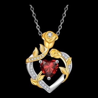 S925 Sterling Silver Gemstone Necklace Collection