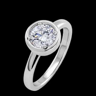 S925 Sterling Silver Lab-Grown Diamond Ring