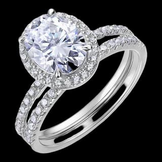 S925 Sterling Silver Moissanite Ring