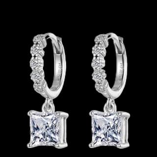 S925 Sterling Silver Lab-Grown Diamond Stud Earrings (Pair)