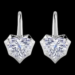 S925 Sterling Silver Lab-Grown Diamond Earrings (Pair)