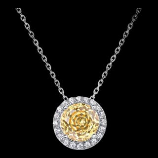 S925 Sterling Silver Zircon Necklace