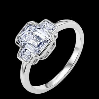 S925 Sterling Silver Lab-Grown Diamond Ring